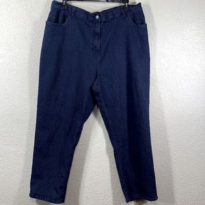 Blair Denim Jeans Pants Pull Up 22W Blue .